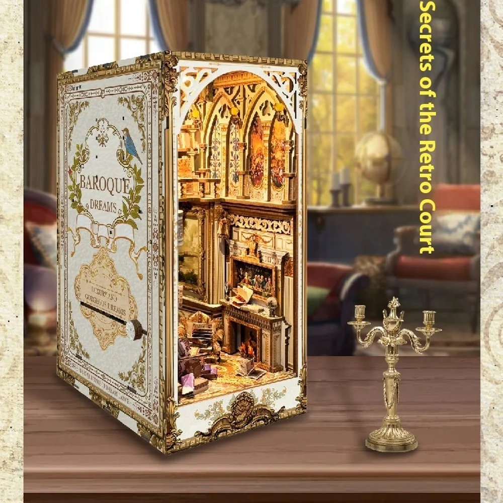 Diy Wooden Book Nook Kit Shelf Insert - Деревянная книжная полка «сделай сам»