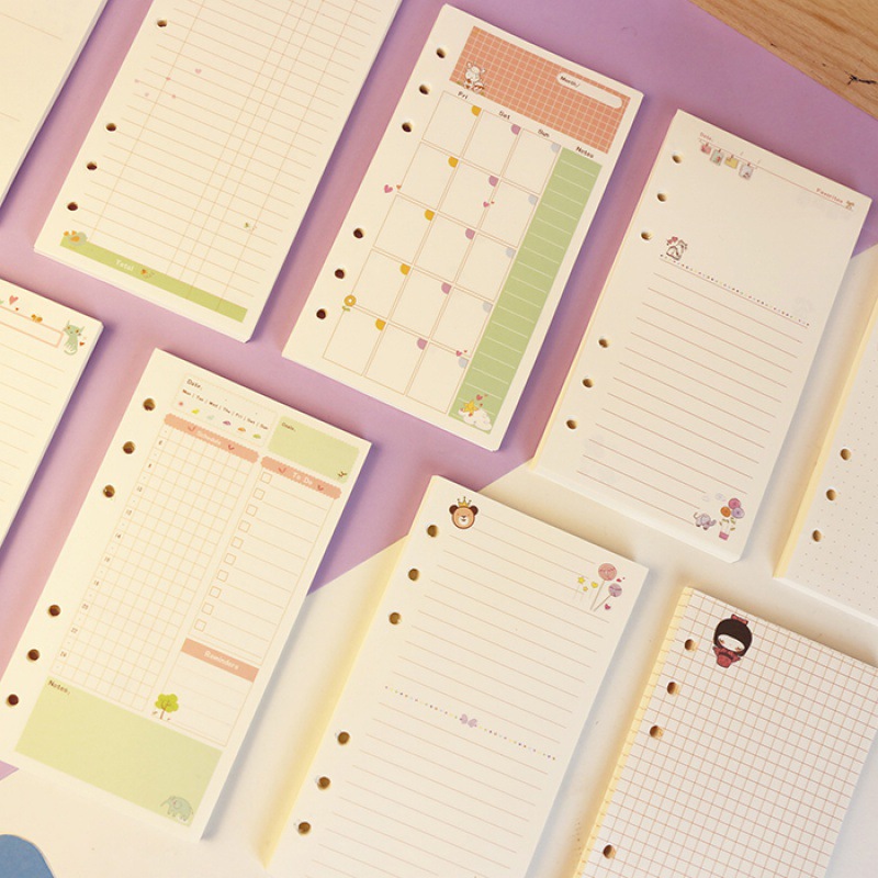 A5 Spiral Dotted Grid Notebook - Сменные блоки для тетрадей A5/A6 на