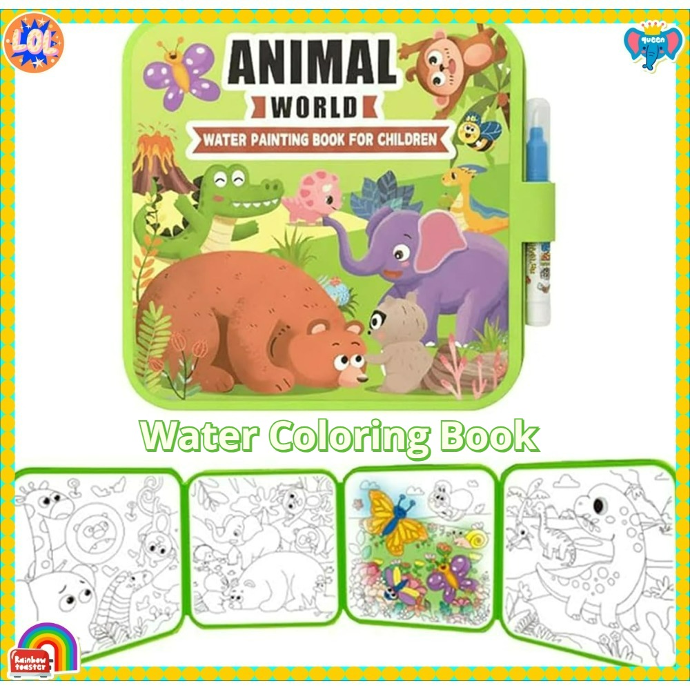 Reusable Water Magic Coloring Book - Набор книг для рисования волшебной водой