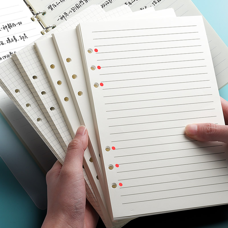 A5 Spiral Dotted Grid Notebook - Сменные блоки для блокнотов A5/A6: Спиральный