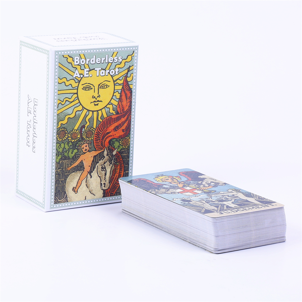Tarot Deck With Guidebook - 12*7 см Borderless A.E. Таро колода