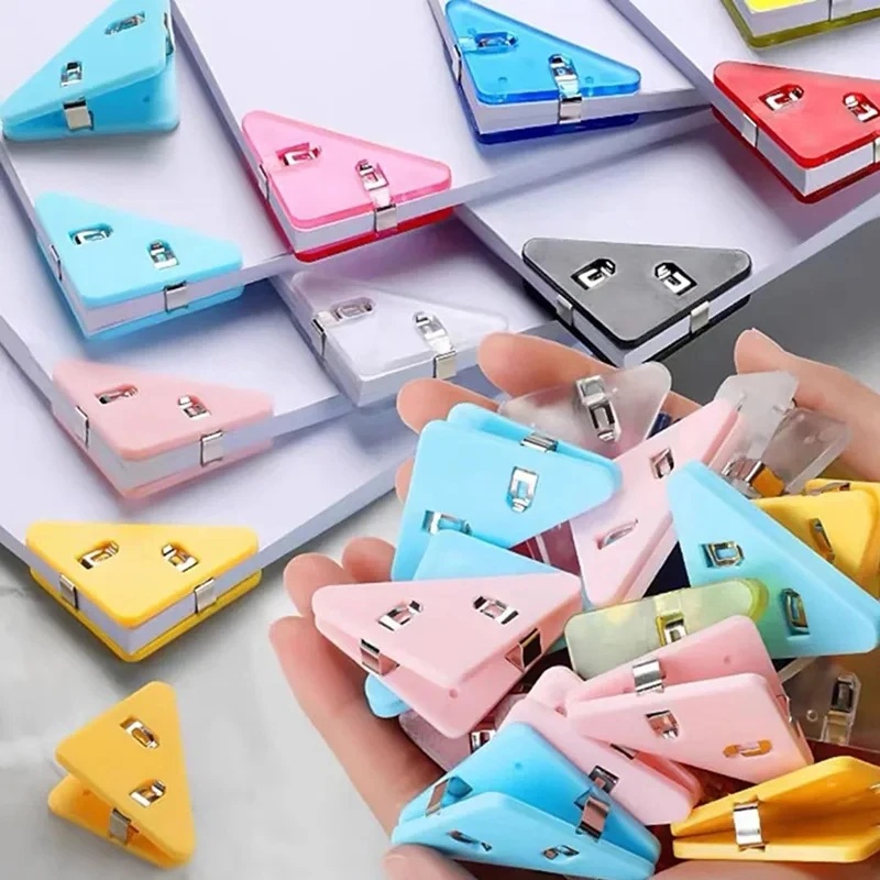 Stationery Books - Креативные треугольные зажимы для бумаг, клипсы