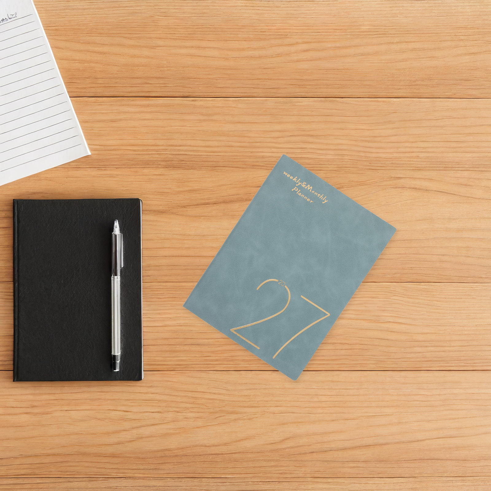 A5 Spiral Dotted Grid Notebook - Еженедельный и ежемесячный планер-блокнот 2027 года,