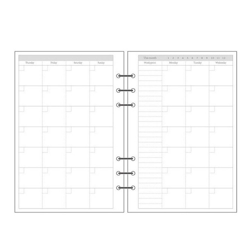 A5 Spiral Dotted Grid Notebook - Ежедневник в клетку, 45 листов, спиральный