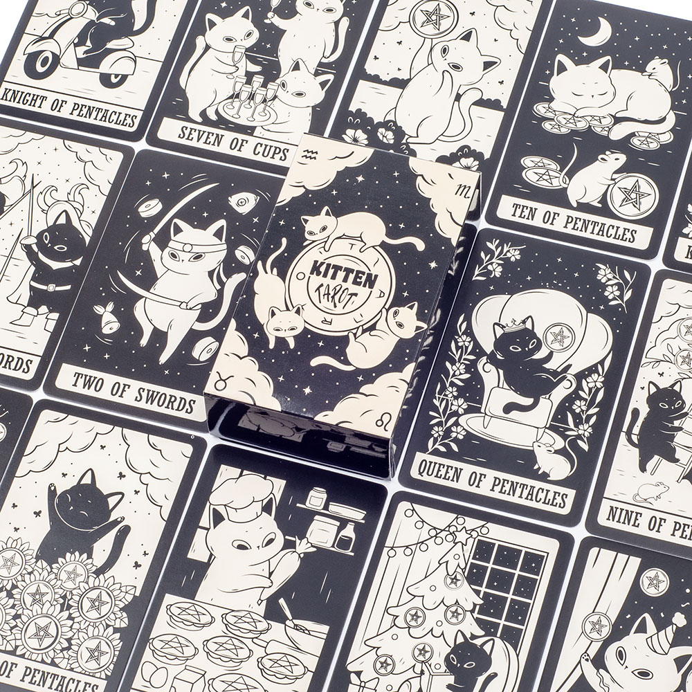 Набор Таро для котят 78 шт., м – обзор и цена Tarot Deck With Guidebook