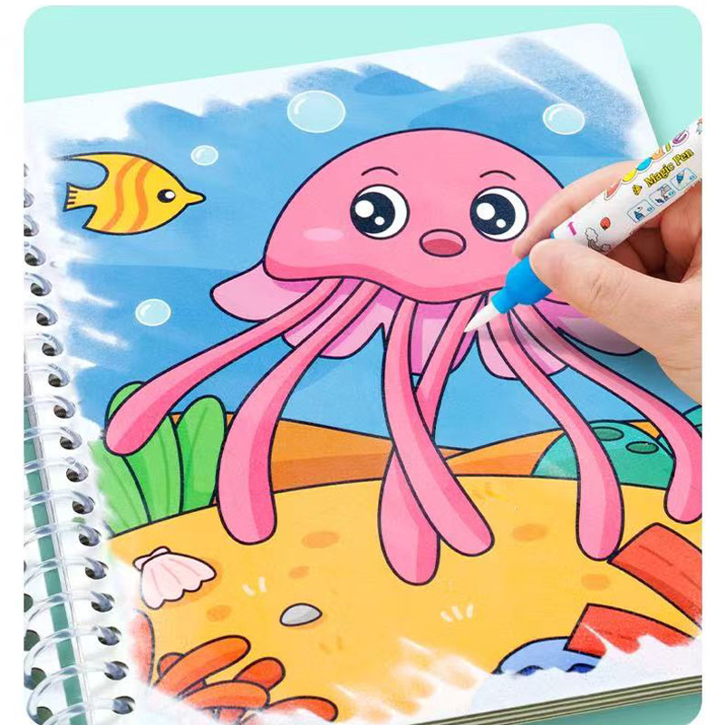 Волшебная книга для рисования  – обзор и цена Reusable Water Magic Coloring Book