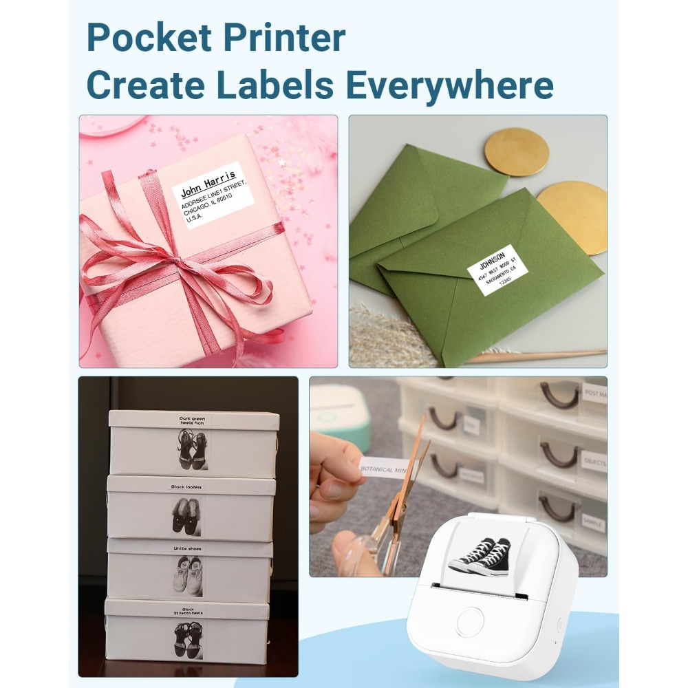 Phomemo T02 Беспроводной карма – обзор и цена Mini Pocket Thermal Printer Paper Roll