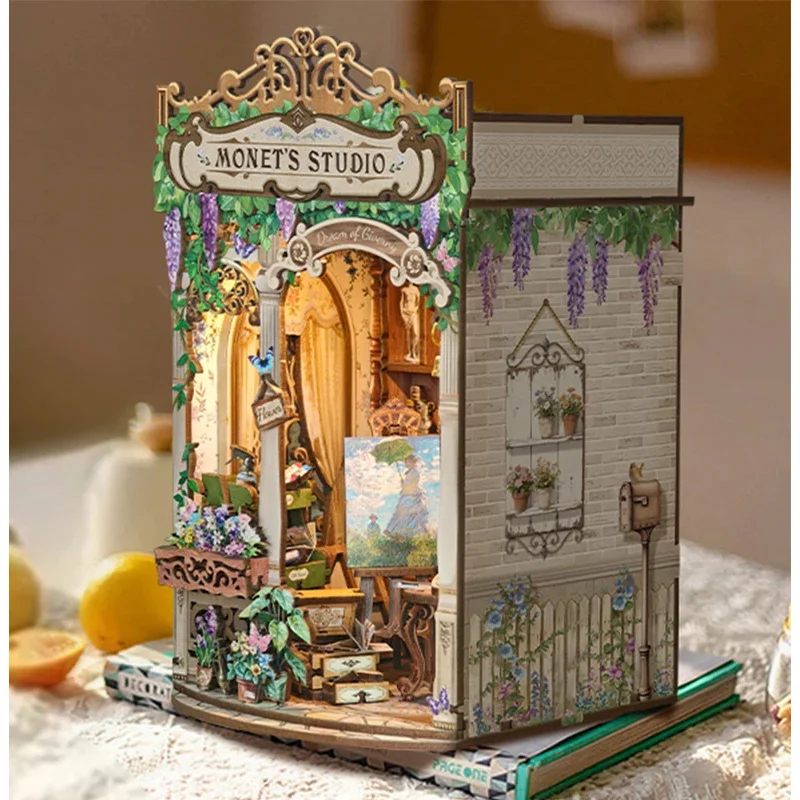 Деревянный набор для сборки кн – обзор и цена Diy Wooden Book Nook Kit Shelf Insert