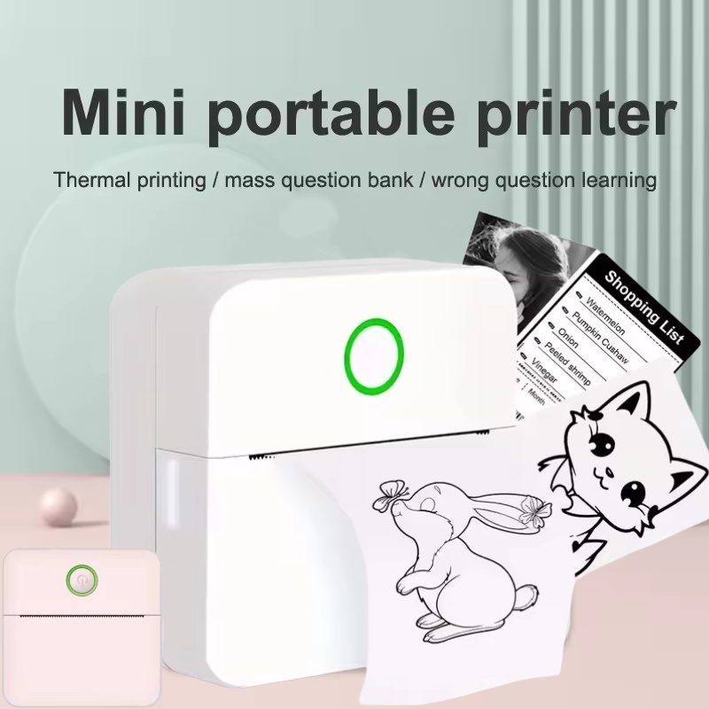 Мини-портативный принтер для н – обзор и цена Mini Pocket Thermal Printer Paper Roll