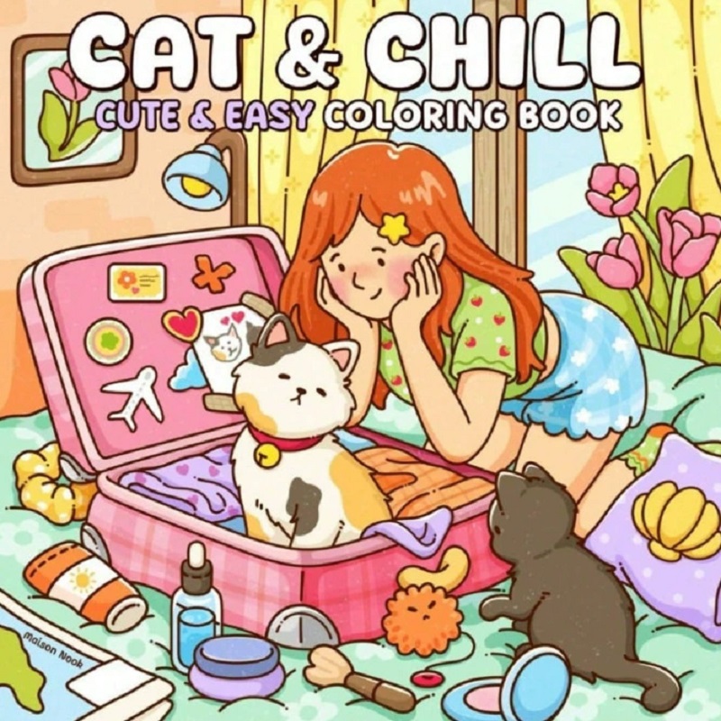 Симпатичная книжка-раскраска с – обзор и цена Adult Coloring Book Stress Relief