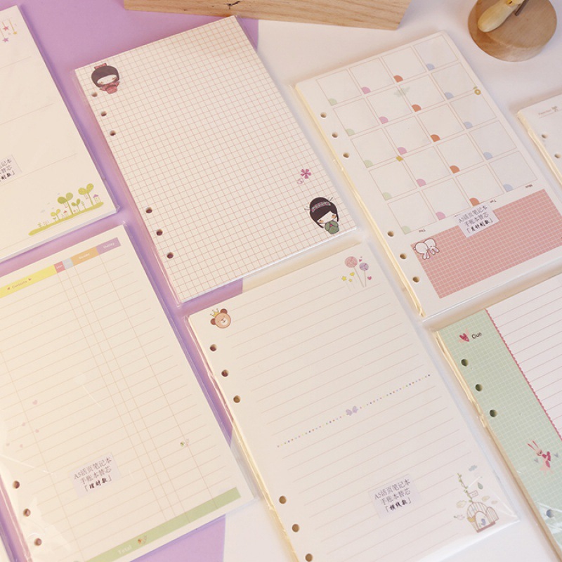 Kawayi A5 A6 Notatnik z luźnym – обзор и цена A5 Spiral Dotted Grid Notebook