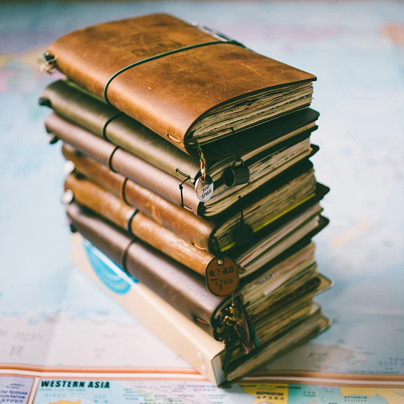 Бракованный кожаный блокнот в  – обзор и цена Vintage Leather Journal Notebook