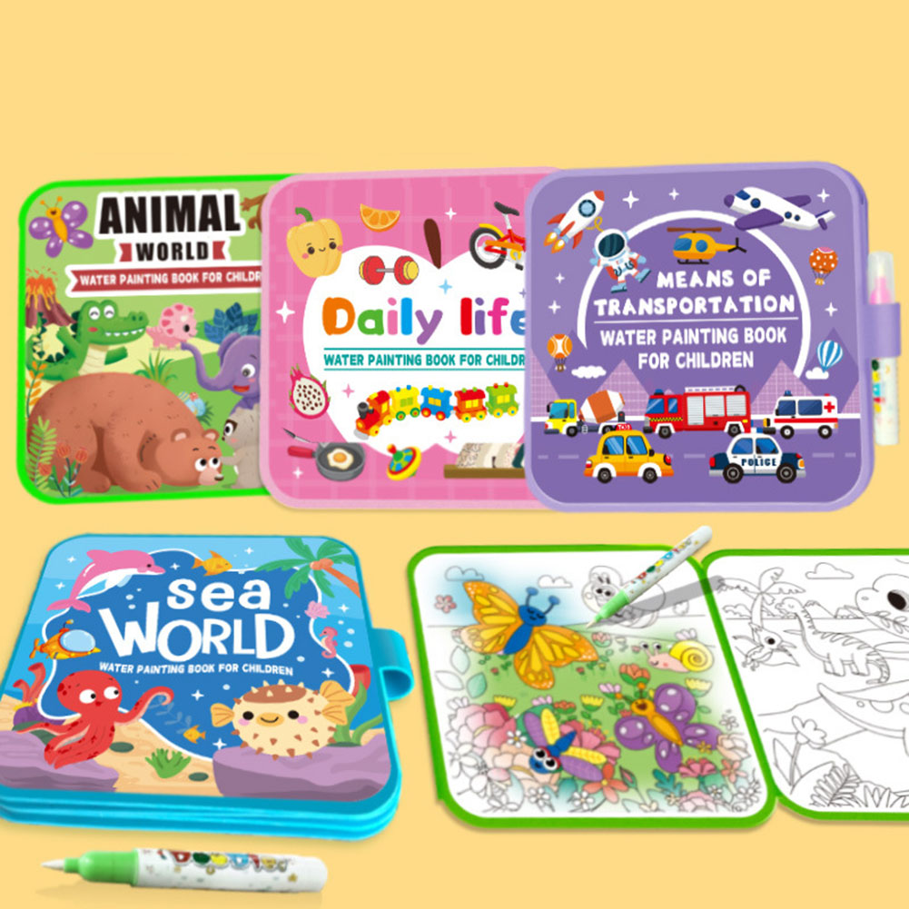 Детские магические водные раск – обзор и цена Reusable Water Magic Coloring Book