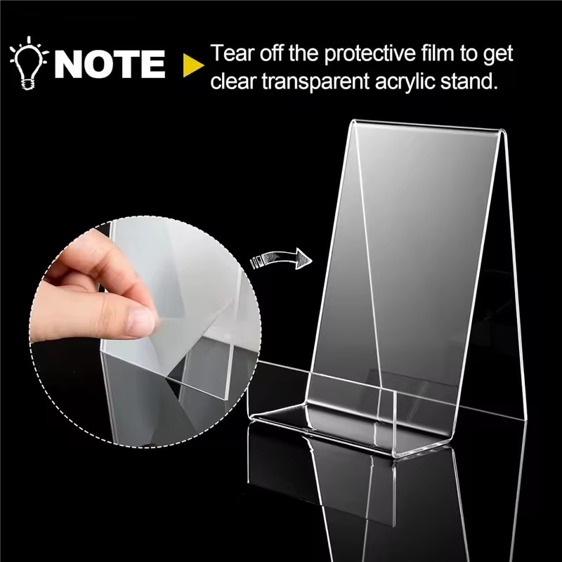 4 шт. прозрачных регулируемых  – обзор и цена Clear Acrylic Book Stand Holder