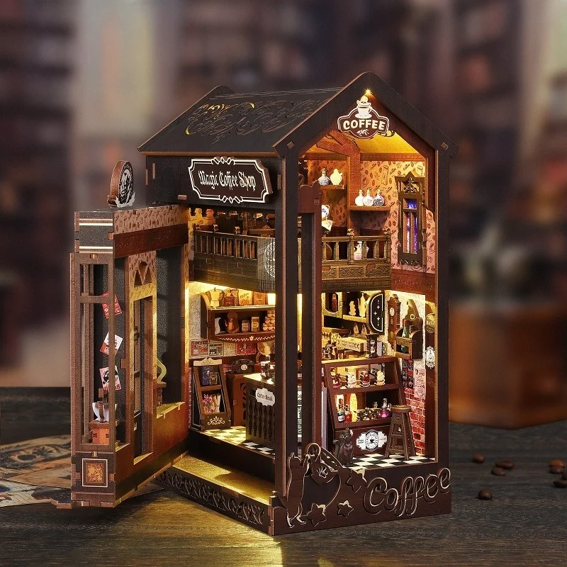 Набор для сборки миниатюрной к – обзор и цена Diy Wooden Book Nook Kit Shelf Insert