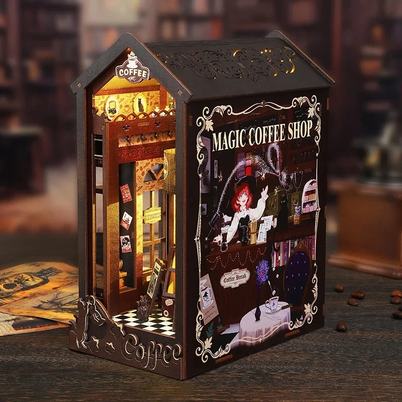 Набор для сборки миниатюрной к – обзор и цена Diy Wooden Book Nook Kit Shelf Insert