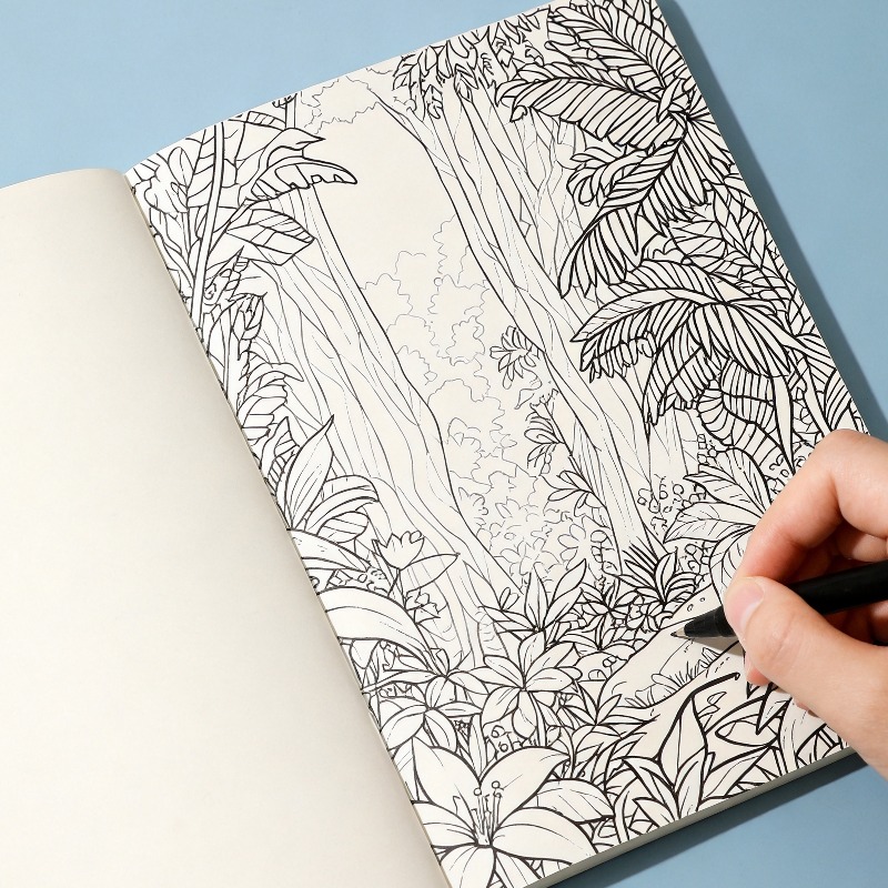 Альбом для раскрашивания для в – обзор и цена Adult Coloring Book Stress Relief