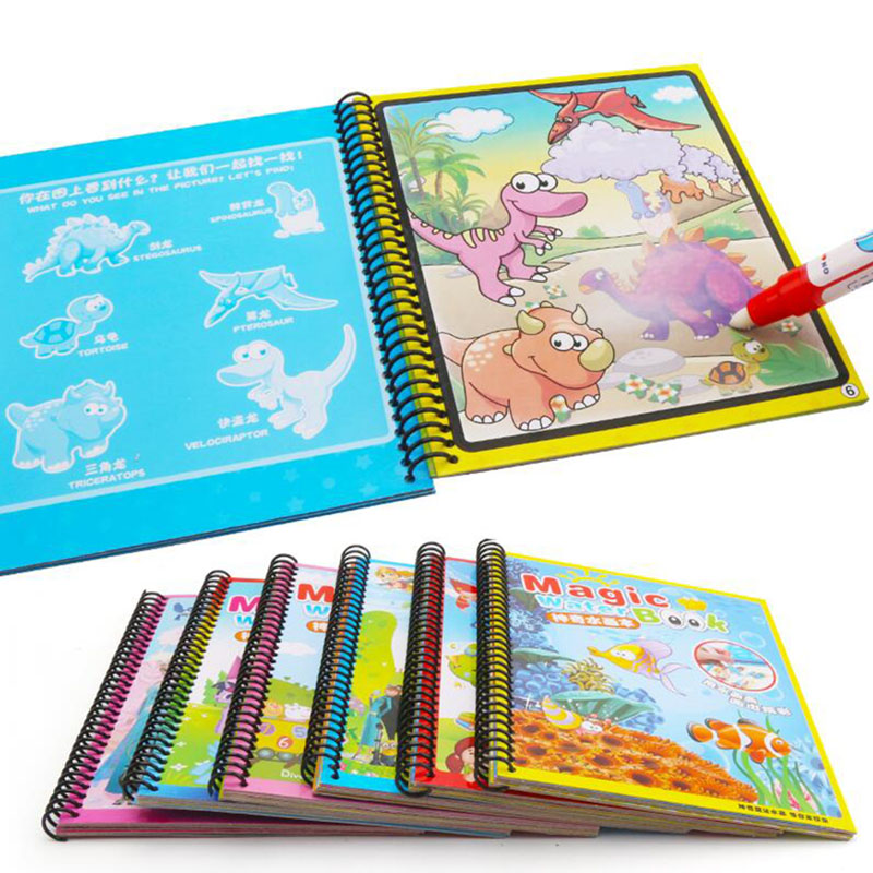 Многоразовая картина, волшебна – обзор и цена Reusable Water Magic Coloring Book