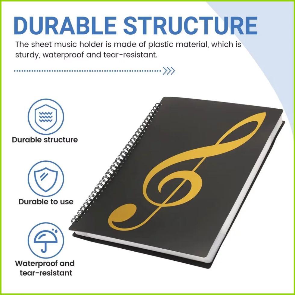 Гибкая папка для нот на 40 стр – обзор и цена Blank Sheet Music Notebook